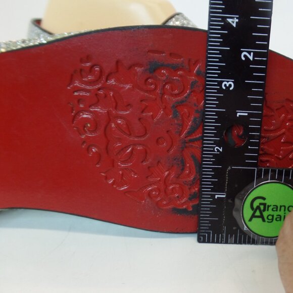 Men\'s Size 42 or US 8.5/9  Bright Sparkling Slip on Flats W  Red Soles Unbranded main image 4